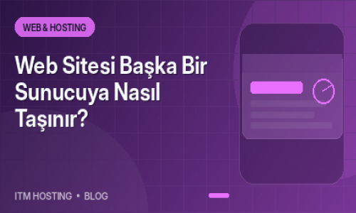Web Sitesi Başka Bir Sunucuy...