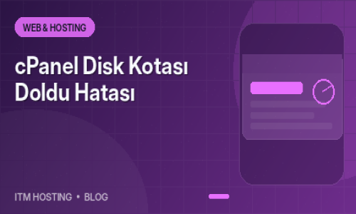 cPanel Disk Kotası Doldu Hat...