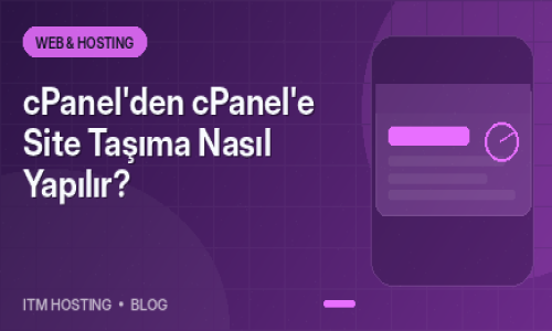cPanel'den cPanel'e Site Taş...